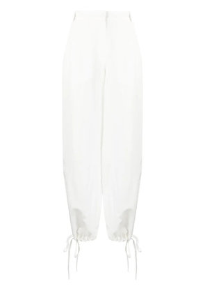 MSGM elasticated-waist trousers - White