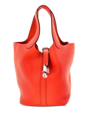 Hermès Pre-Owned Picotin Lock Bag Clemence PM bucket bag - Orange