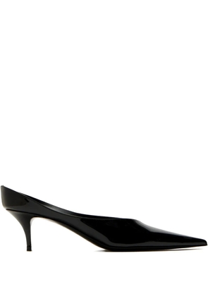 Amina Muaddi Anok 55 pointed patent pumps - Black