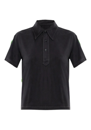 Maison Margiela button short-sleeve polo top - Black