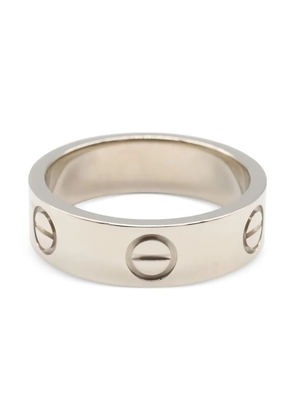 Cartier 14K white gold and silver Love ring