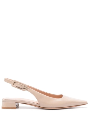 Gianvito Rossi 20mm Lindsay slingback pumps - Neutrals