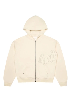 GODSPEED OG logo zip-up hoodie - Neutrals