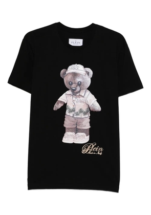 Philipp Plein teddy bear-print cotton T-shirt - Black