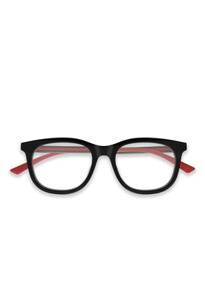 Gucci Eyewear stripe-temples glasses - Black