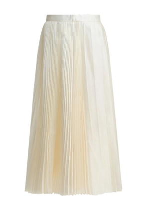 SANDBEIGE pleated midi skirt - Neutrals