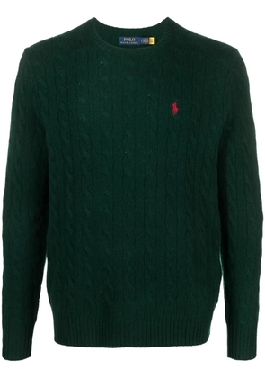 Polo Ralph Lauren Polo Pony-motif cable-knit jumper - Green