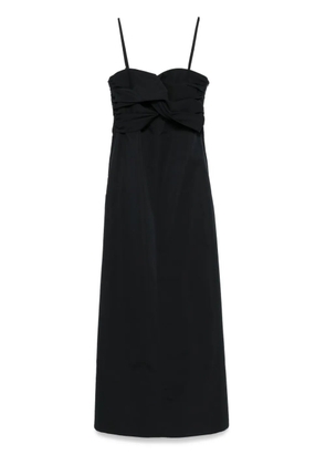 Jil Sander twist-detail maxi dress - Black