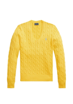 Polo Ralph Lauren cable-knit V-neck sweater - Yellow