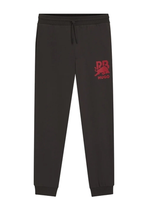 HUGO logo drawstring sweatpants - Brown