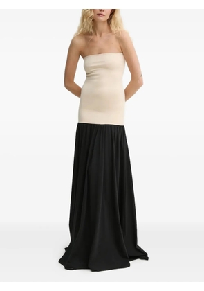 By Malene Birger strapless gathered-hem dress - Black