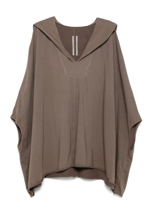 Rick Owens knitted hoodie - Brown