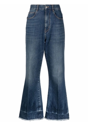 Stella McCartney The '90s cropped flared jeans - Blue
