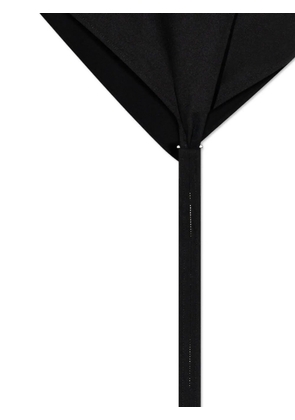 Issey Miyake tie-back strapless top - Black