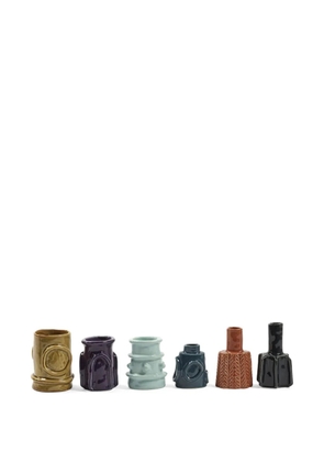 Serax Molly textured vases (set of six) - Grey