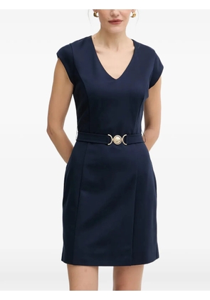 GUESS USA V-neck belted mini dress - Blue