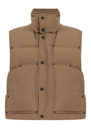 DSQUARED2 press-stud quilted gilet - Brown