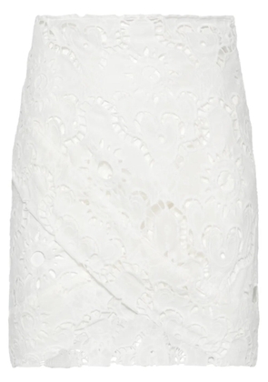 FARM Rio broderie-anglaise mini skirt - White