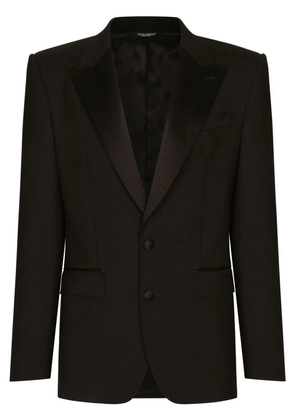 Dolce & Gabbana Sicilia-fit single-breasted tuxedo blazer - Black