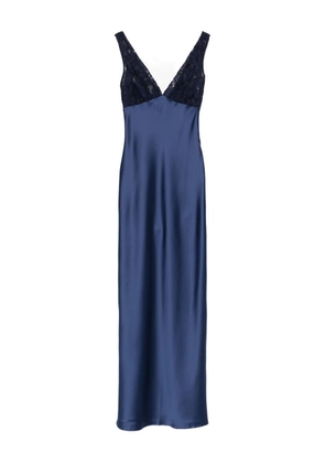 Atu Body Couture lace V-neck maxi dress - Blue