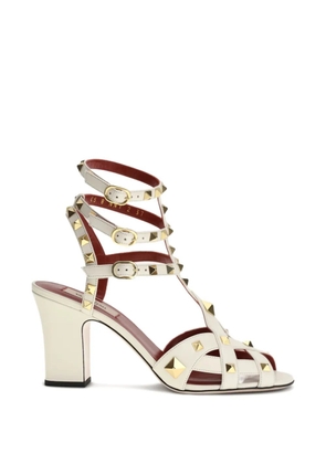 Valentino Garavani Rockstud block-heel sandals - White