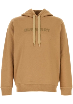 Burberry rubberised-logo hoodie - Neutrals
