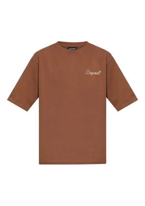 DSQUARED2 embroidered T-shirt - Brown