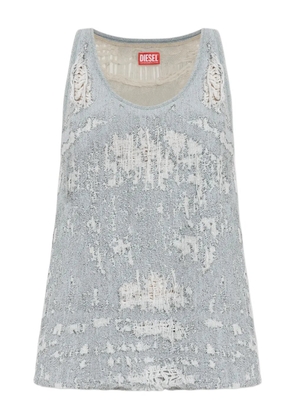 Diesel De-Dalby distressed tank top - Grey