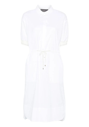 Lorena Antoniazzi pinstripe shirt dress - White
