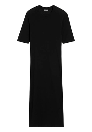 AMI Paris short-sleeved midi dress - Black