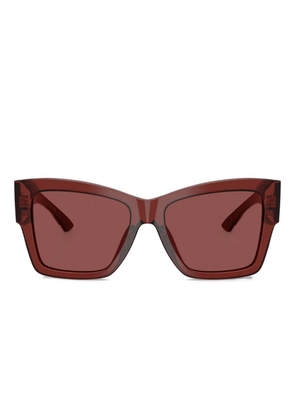 Dolce & Gabbana Eyewear printed-arms sunglasses - Red