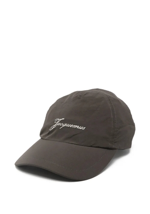 Jacquemus Baluchon cursive logo cap - Brown