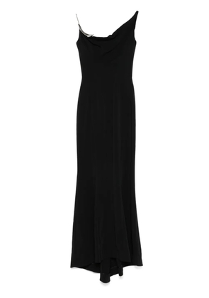 Mugler crepe maxi dress - Black