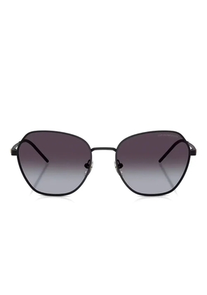 Emporio Armani geometric-frame sunglasses - Black