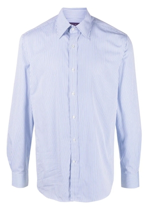 Ralph Lauren Purple Label striped cotton shirt - Blue