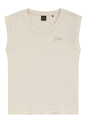 BOSS embellished tank top - Neutrals