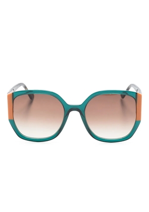 Face À Face Sunset 1 round-frame sunglasses - Green