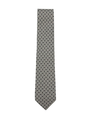 Ferragamo patterned tie - Black