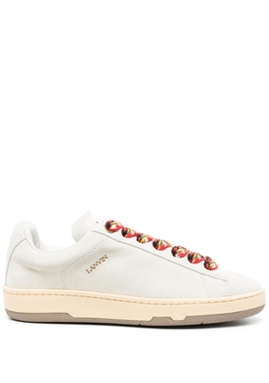 Lanvin Lite Curb suede sneakers - White