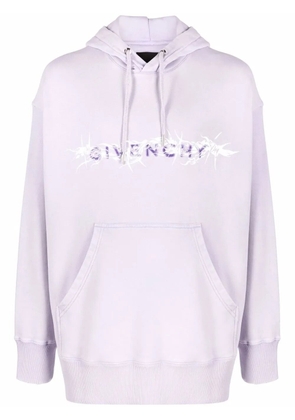 Givenchy Barbed Wire printed hoodie - Purple