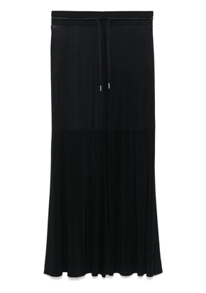 Helmut Lang flared midi skirt - Black