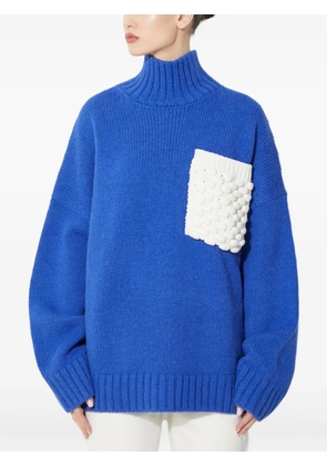 JW Anderson pocket turtleneck sweater - Blue