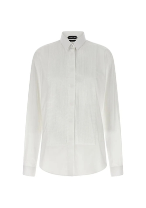 TOM FORD pleated shirt - White