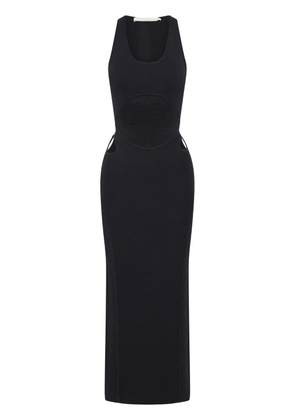 Dion Lee crochet-knit sheer dress - Black