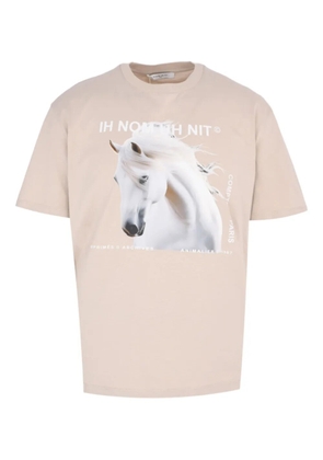 Ih Nom Uh Nit horse-print T-shirt - Neutrals