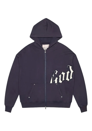 GODSPEED logo hooded knitwear - Blue