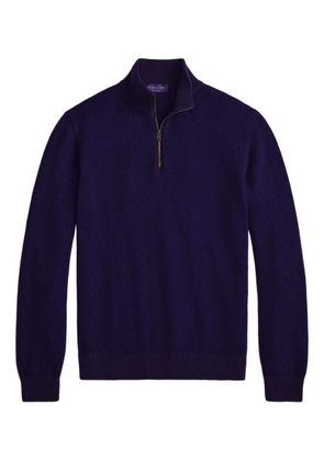 Ralph Lauren Purple Label half-zip cashmere sweater - Blue