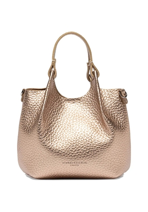GIANNI CHIARINI grained-leather shoulder bag - Neutrals