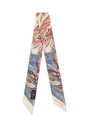 ETRO paisley-print silk scarf - Pink