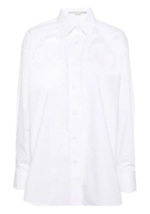 Stella McCartney broderie-anglaise detailed cotton shirt - White